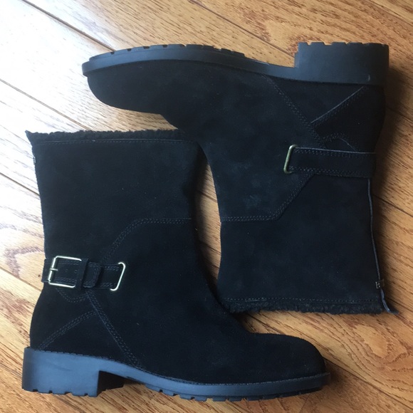 Nwt Cole Haan Quiana Black Suede 